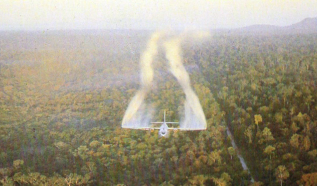Air Force UC-123B spraying Agent Orange over Vietnam in Operation Ranch Hand (US Air Force)